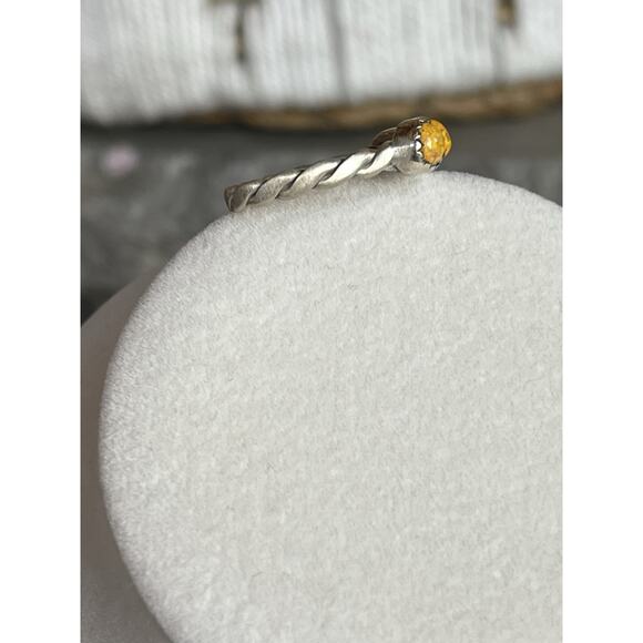 Sterling Silver Native Style Bumblebee Jasper 3 Stone Band Ring Southwest Cigar - Picture 11 of 13